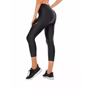 NWT 4ucycling Women's 3/4 Bicycle Pants Black Size Large Exercise